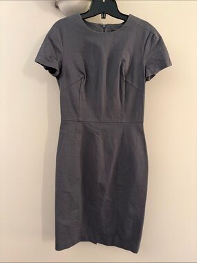 Banana Republic Short-Sleeve Dress in Charcoal